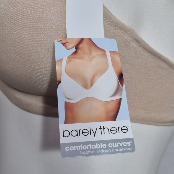 34C Barely There 4634 Comfortable Curves Underwire Bra Heather Beige NWT - Picture 5 of 5